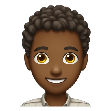 Flirty and playful Ethiopian boy sticker