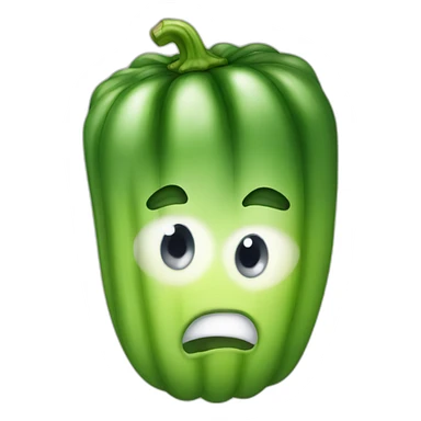 shocked cucmber sticker