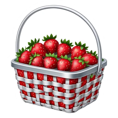 Strawberry basket made of aluminum  sticker