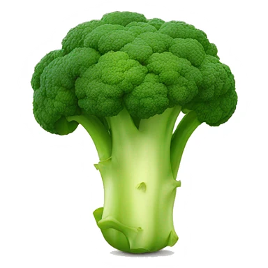 Broccoli with face sticker