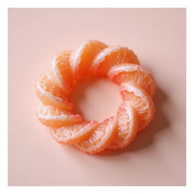 photorealistic dalgona candy with circle shape, inspired by Squid Game sticker