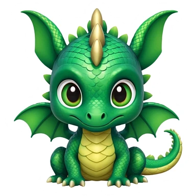 a dragon chibi style sticker