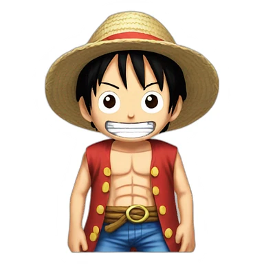 one piece luffy sticker