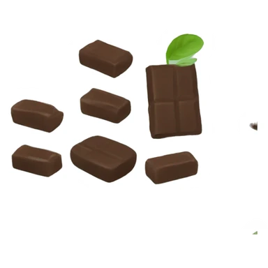 chocolate y menta sticker