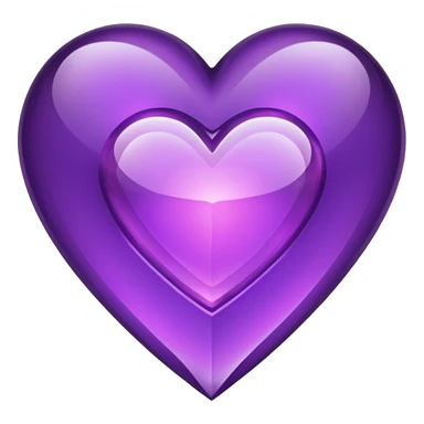 heart with purple gothic crystal sticker