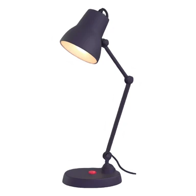 desk lamp with expressive face sticker