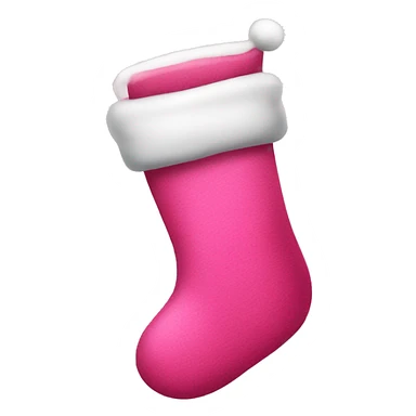pink christmas stocking sticker