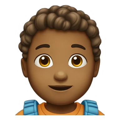 un bebe gateando sticker