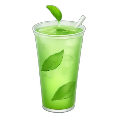 light green tea drink sticker