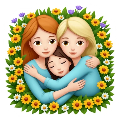 two girls lying on top of each other wrapped around each other lying down sticker