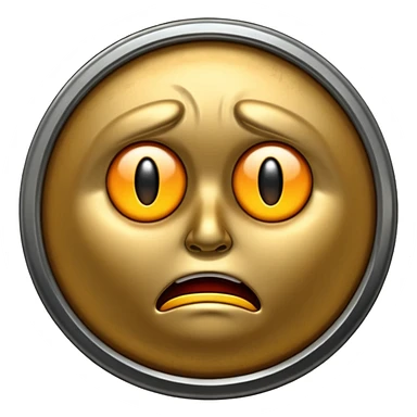 scared thick coin sticker