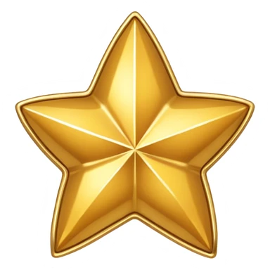 golden star-shaped trinket sticker