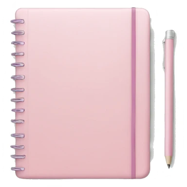 pastel pink notebook sticker