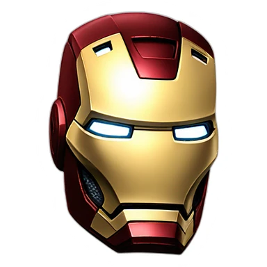 headshot of iron man sticker