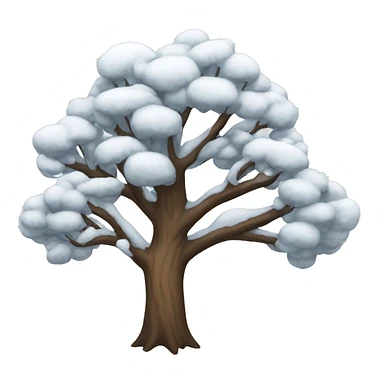 Winter tree sticker