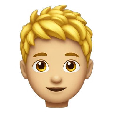 Niño con corona sticker