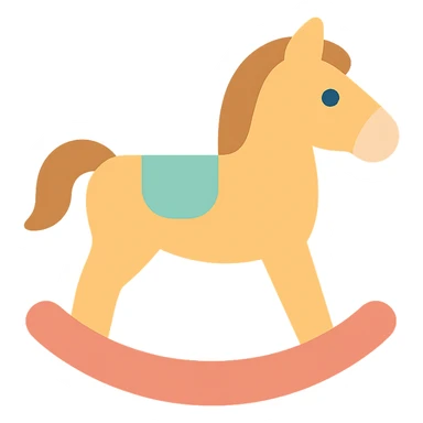 rocking horse icon sticker