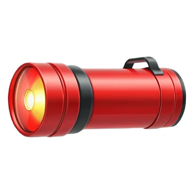 red flashlight sticker