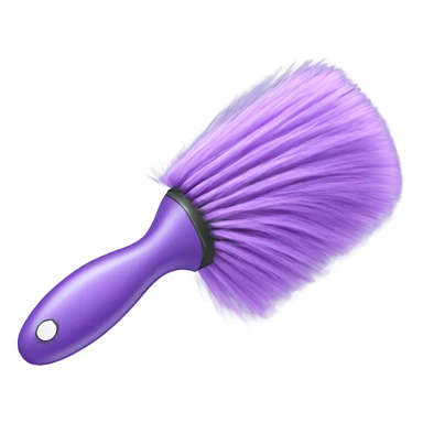 light purple hair brush sticker