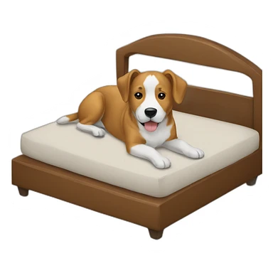 Dog per bed sticker