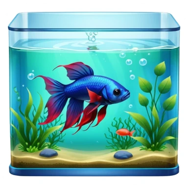 Betta fish tank sticker