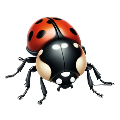Ladybug with large head sticker
