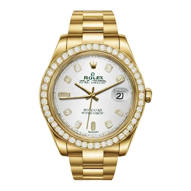 rolex watch emoji IOs style sticker
