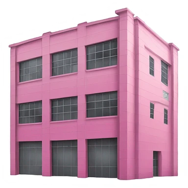 pink industrial building sticker