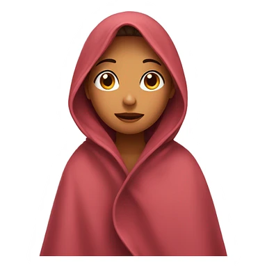 girl under blanket sticker