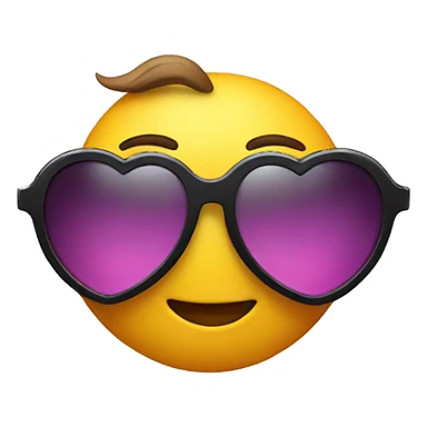 heart with sunglasses sticker