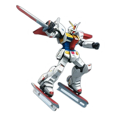 Gundam Skating sticker