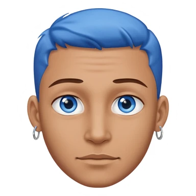 a man with and and piercing sticker