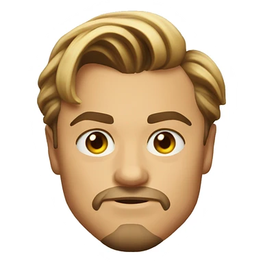 Leonardo DiCaprio with heart eyes sticker