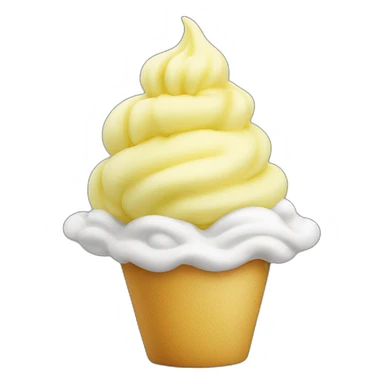 yellow soft serve sticker