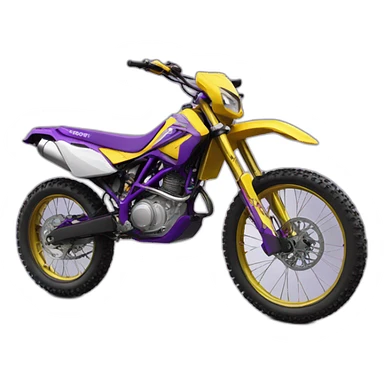 purple shining enduro cross bike 500cc sticker