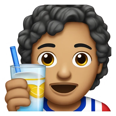 Puerto Rican hockey fan drinking a vodka tonic sticker