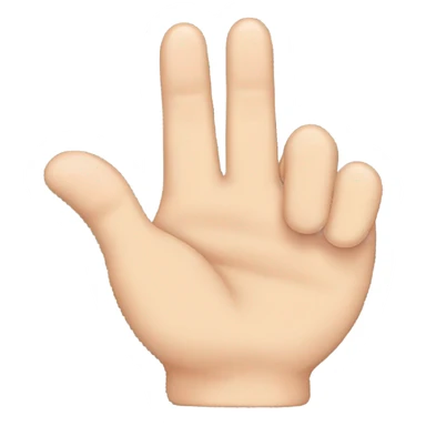 a hand that shows The sign of the horns(middle and ring fingers are bent)  sticker