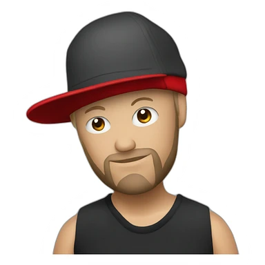 fred durst red hat backwards sticker