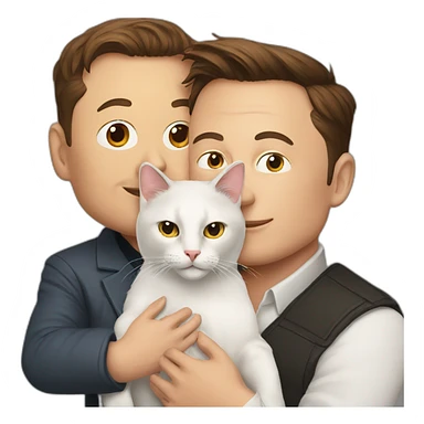 Elon musk with cat sticker