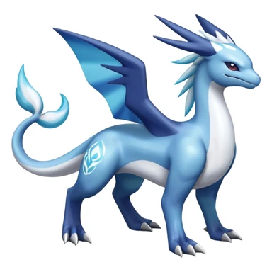 lugia-dialga-suicune-Glaceon-hybrid, full body sticker