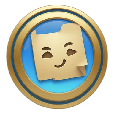 Citculat blue verification badge with a checkmark inside it sticker