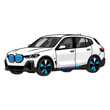 BMW IX sticker