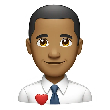 obama with heart sticker