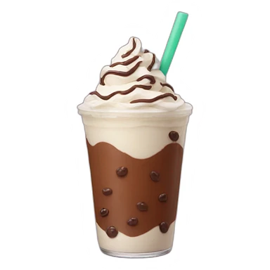 Chocolate boba shake sticker
