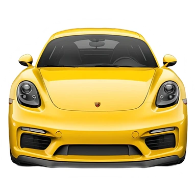 White Chalk colored exterior 2024 Porsche 718 Cayman GTS 4.0 with yellow ceramic brake calipers and dark silver anthracite rims sticker