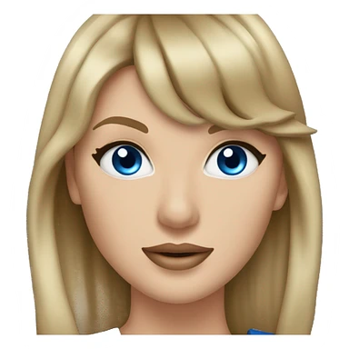 Taylor swift with blue eyes  sticker