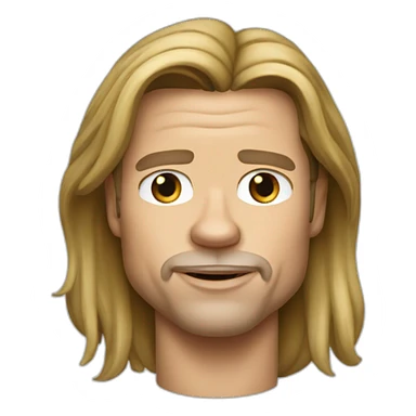 Brad Pitt Mickey O'Neil sticker