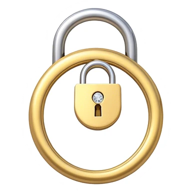 Engagement ring lock  sticker