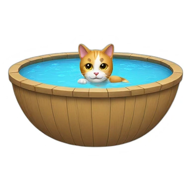 Cat pool sticker