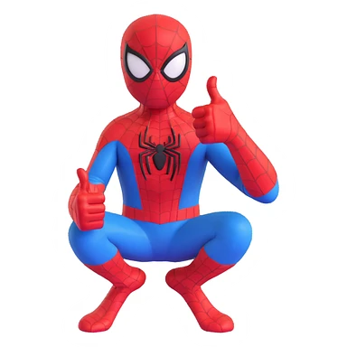 spiderman giving a thumbs up sticker